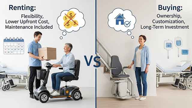 복지용구 대여 vs 구매, 2026년 가장 경제적인 선택 가이드 (전동침대·보행기·욕창 매트리스)